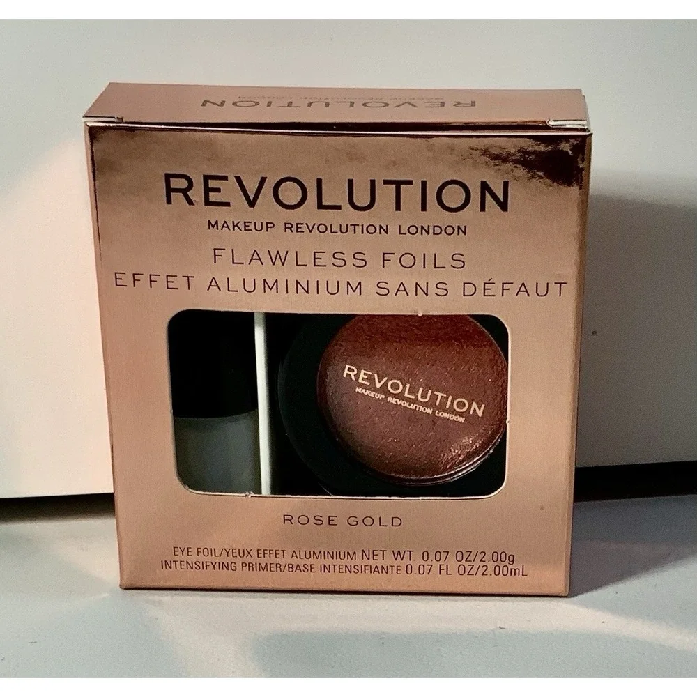 Lot 2 Makeup‎ Revolution Flawless Foils Eyeshadow  # Rose Gold &Unicorn Foil